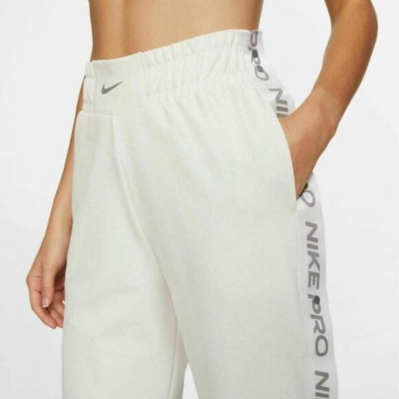 Nike Pro Flex Women's Tear Away Loose Fit Pants Off White Size M - Picture 3 of 13
